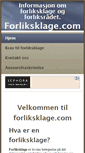 Mobile Screenshot of forliksklage.com