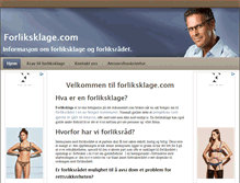 Tablet Screenshot of forliksklage.com